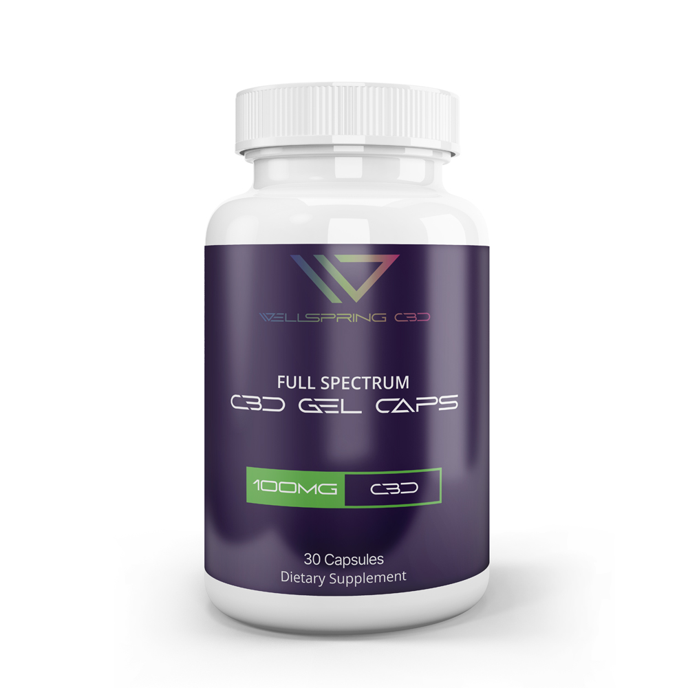 100mg Full Spectrum Cbd Gel Caps Wellspring Cbd 4278