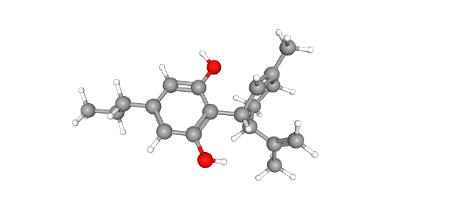 Image of molecular structure of CBDV